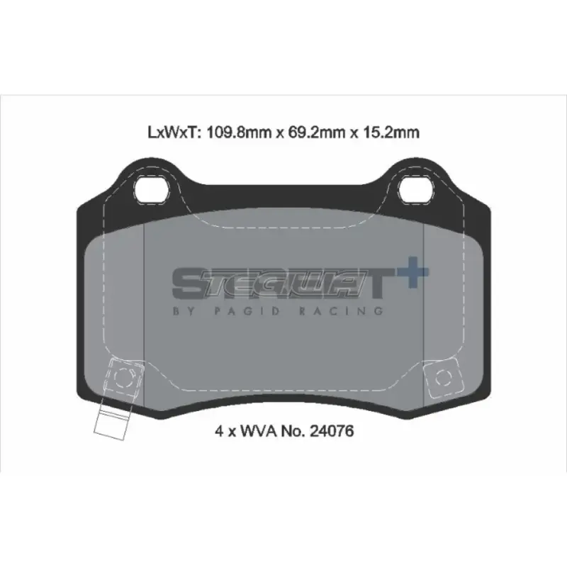 Pagid Street+ Brake Pads Tesla Model X and S 19-23 Rear