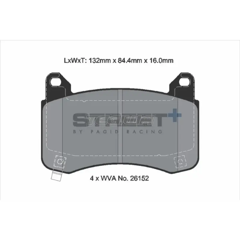 Pagid Street+ Front Brake Pads Tesla Model Y and 3 - Image 3